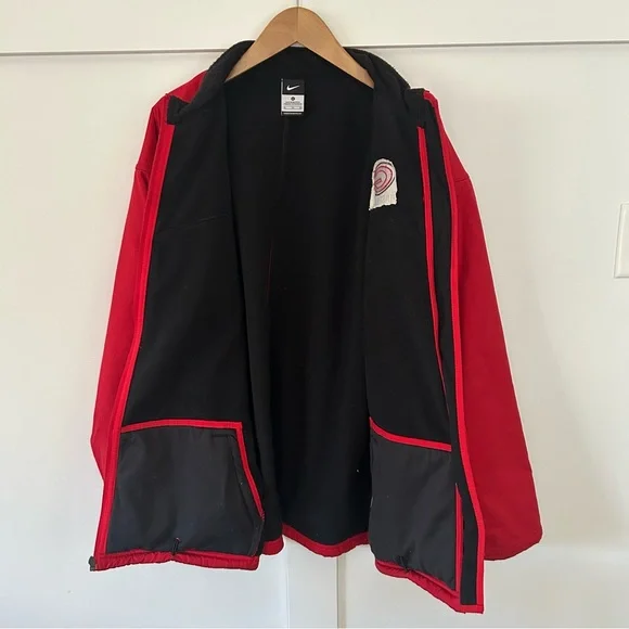 Nike Men’s Georgia Bulldogs Baseball Red Full Zip Jacket Coat Fleece Swoosh XL - Picture 6 of 8